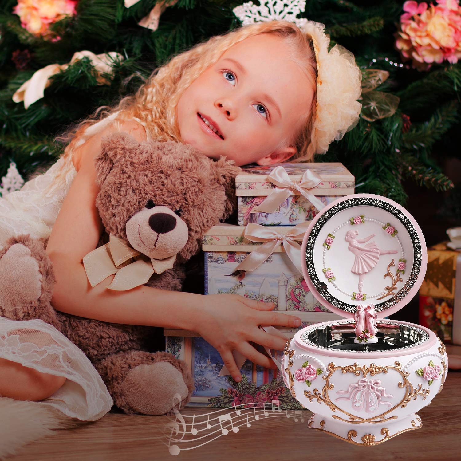 Buy J JHOUSELIFESTYLE Anastasia Music Box, Ballet Shoes Rotating